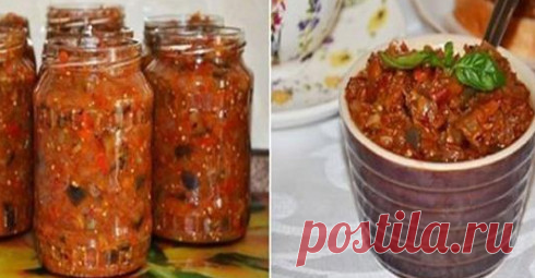 Вкуснейшая баклажанная икра на зиму.