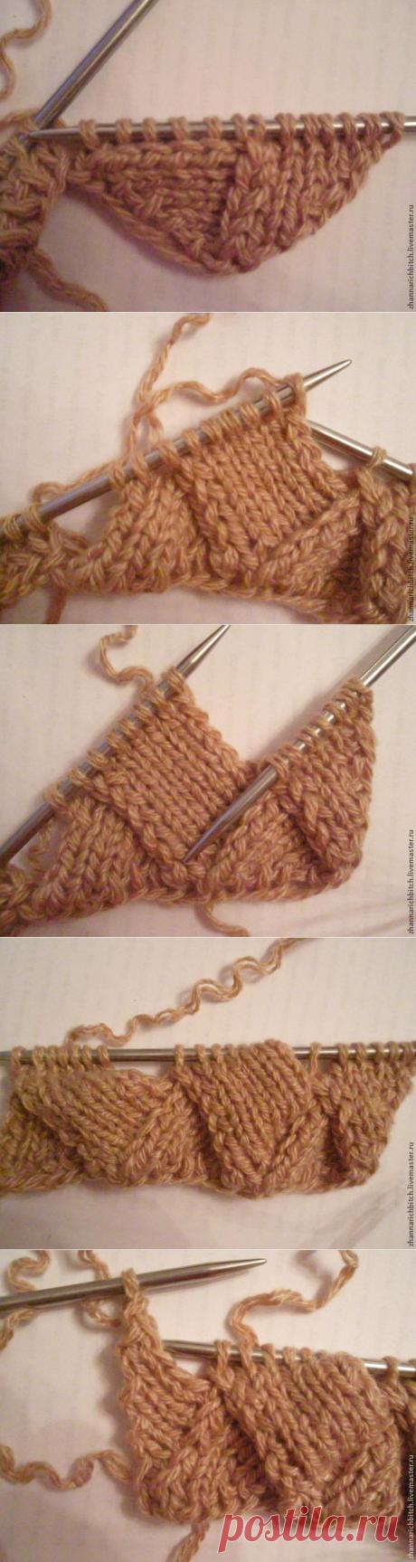 Вяжем полотно в технике Entrelac - Ярмарка Мастеров - ручная работа, handmade