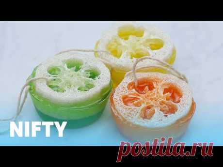 DIY Loofah Soap Bars