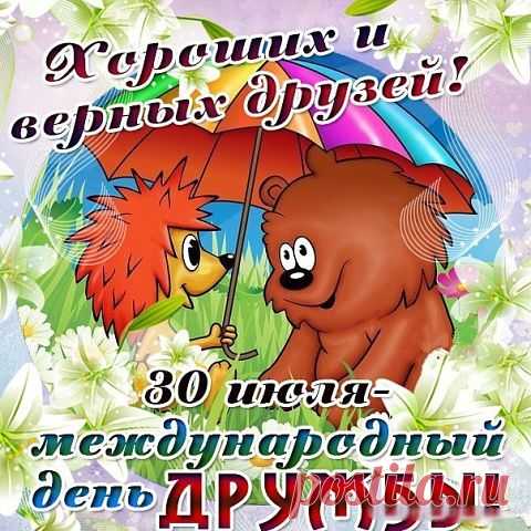 В Международный дружбы день
Пусть из сердец исчезнет тень,
Пускай свет души озарит.
Друзей пусть день объединит!