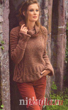 Схема вязания свитера с ирландскими узорами » Ниткой - вязаные вещи для вашего дома, вязание крючком, вязание спицами, схемы вязания