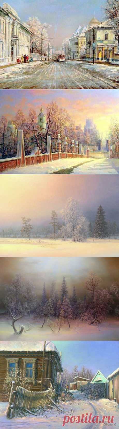 Художник Панин Сергей. Зимние пейзажи
