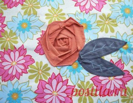 sewtakeahike: sew a rose out of knit