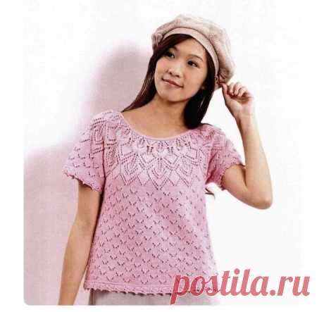 Джемпер с круглой кокеткой