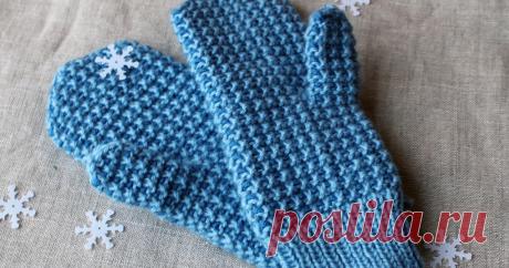 Варежки для сына. Вот такие варежки у меня связались для сынули: Они и не двойные и в тоже время толстенькие получились за счет узора вязк...