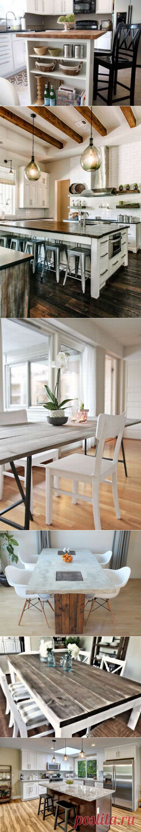 Виды кухонных столов 200 фото