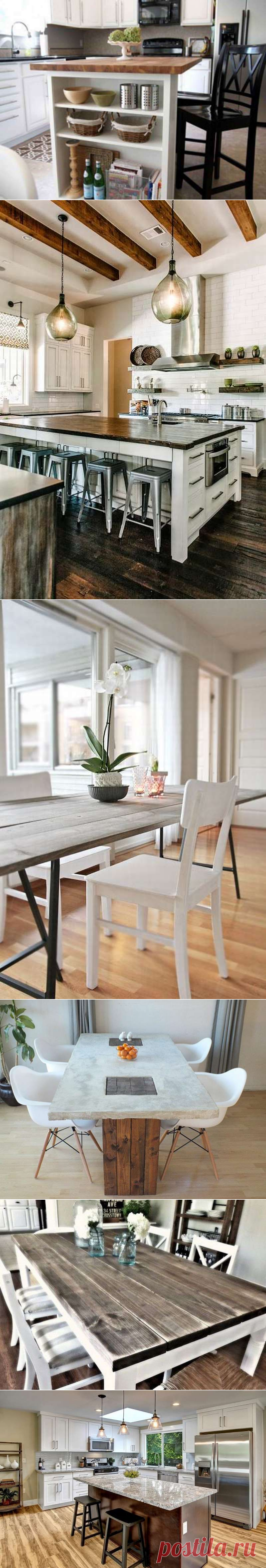 Виды кухонных столов 200 фото