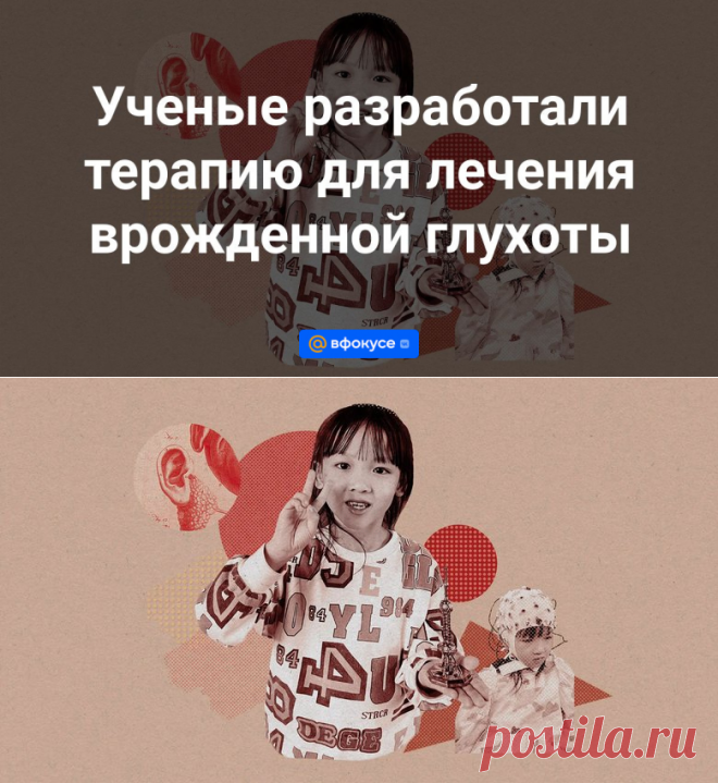 Ученые разработали терапию для лечения врожденной глухоты | 2 ноября 2023 - ВФокусе Mail.ru