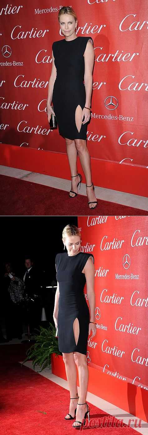 Платье с "изюминкой" от Шарлиз Терон / Звездный стиль / Модный сайт о стильной переделке одежды и интерьера