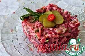 Зимний салат из свеклы - кулинарный рецепт