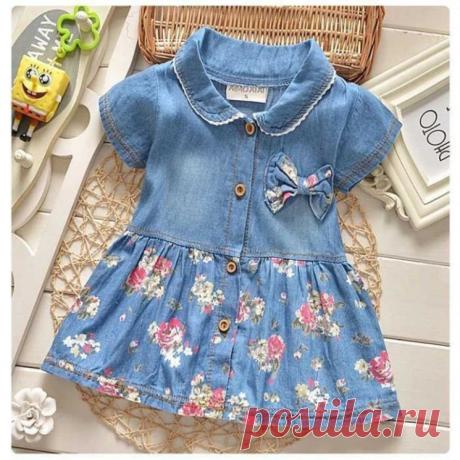 Джинсовое платье для девочки.Размеры на возраст от года до 14 лет (Шитье и крой) — Журнал Вдохновение Рукодельницы