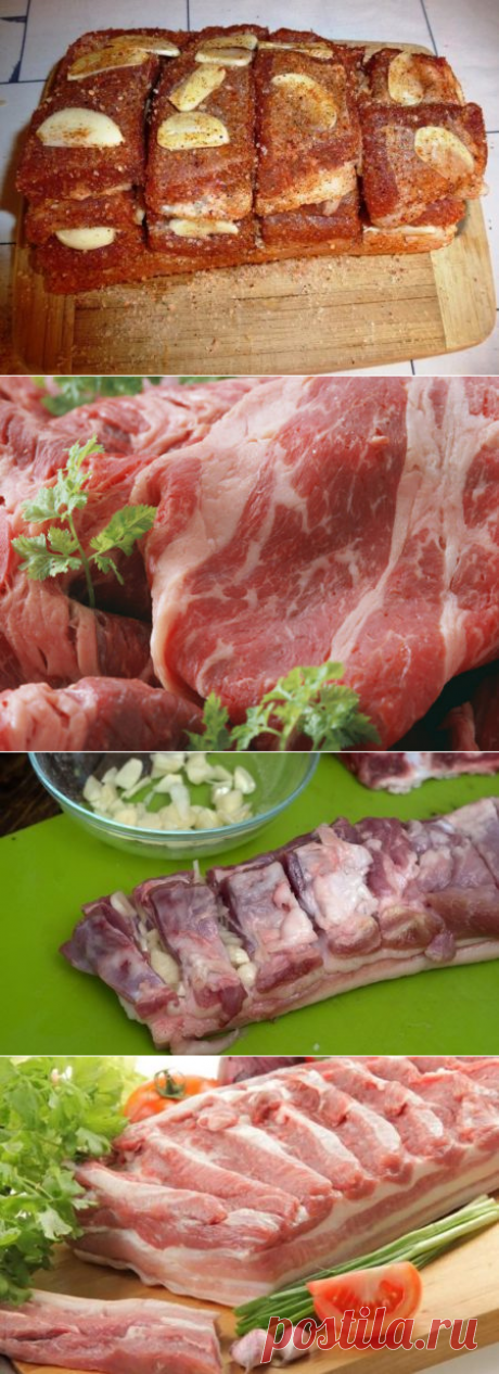 Как засолить грудинку в домашних условиях с чесноком