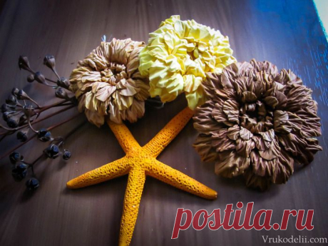 Бумагопластика. Цветы из акварельной бумаги