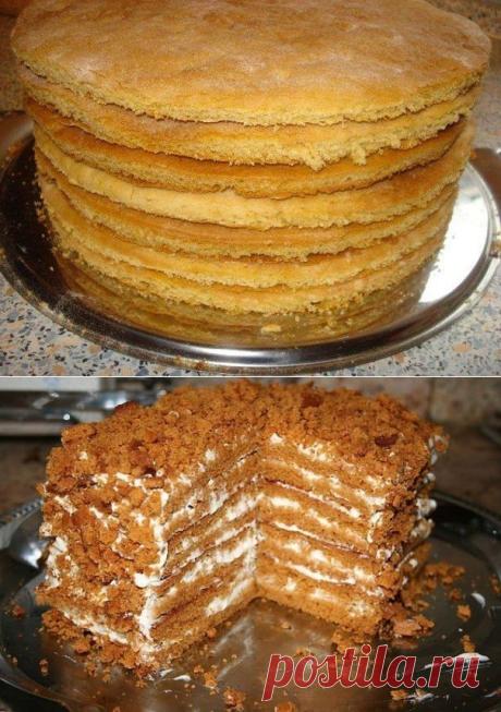 легкий рецепт медовика. ненужно раскатывать коржи