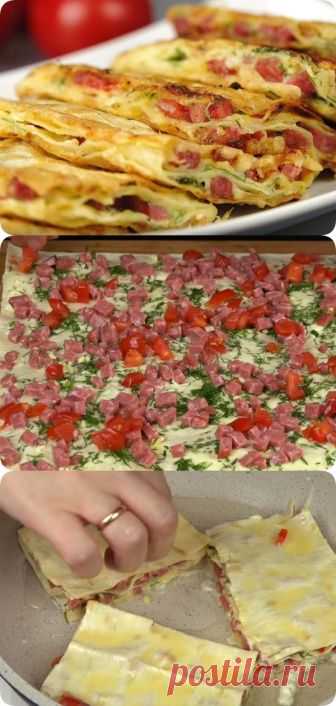 Невероятно вкусная закуска из лаваша