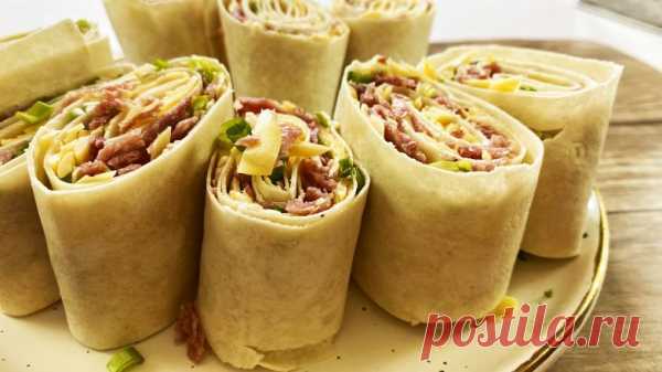 Рулет из лаваша — удивительно простой и вкусный рецепт, просто восторг! | Вкусные кулинарные рецепты Рулет из лаваша — удивительно простой и вкусный рецепт, просто восторг! | Самые вкусные кулинарные рецепты | Новые рецепты с фото и видео на «Kulinarow.ru»