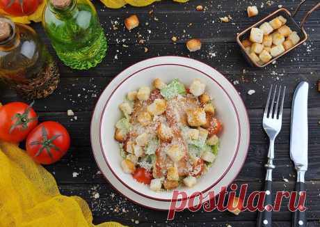 Салат &quot;Цезарь с курицей&quot; от шефа Эрика Автор рецепта Chef Leili - Cookpad