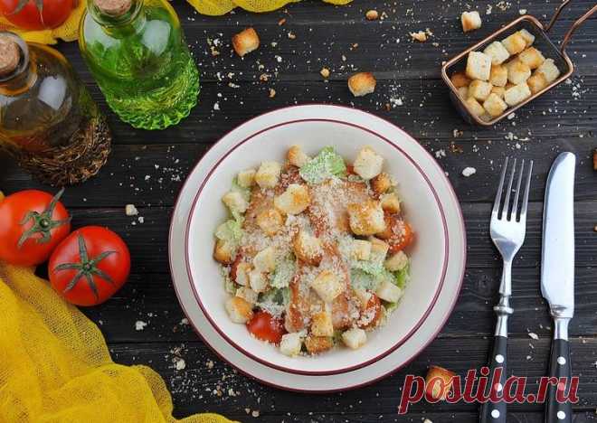 Салат "Цезарь с курицей" от шефа Эрика Автор рецепта Chef Leili - Cookpad