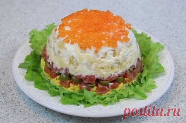 Слоеный салат «Царский» — Домашняя кулинария