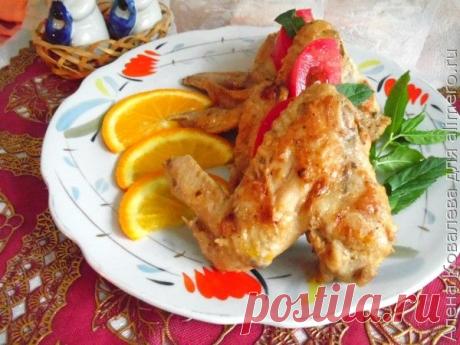Куриные крылышки в апельсинах