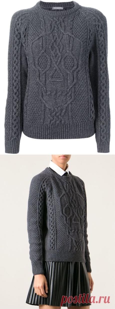 «Интеллигентный Йорик - Рельефы спицами. Alexander McQueen»