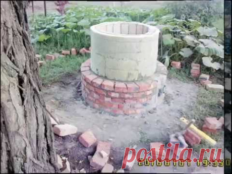 Тандыр из кирпича .