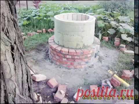 Тандыр из кирпича .