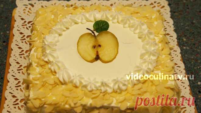 Торт Яблочко – рецепт вкусного торта от Видео Кулинарии Для приготовления торта Яблочко можно использовать любой крем, по вашему вкусу. Бабушка Эмма предлагает Видео и Фото рецепт вкусного торта Яблочко