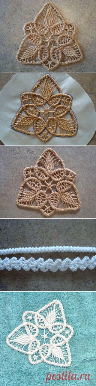 Подробный мастер-класс.Румынское(шнурковое)кружево.