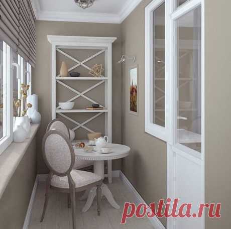 Интерьер балкона