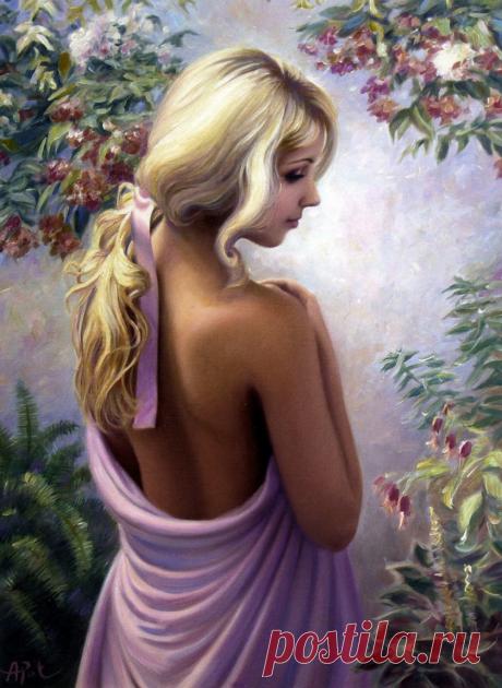 Я буду ждать тебя всегда ... Художник Анатолий Петкевич.