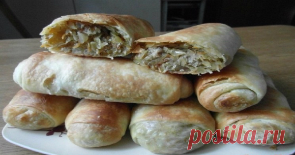 КАПУСТНЫЕ ТРУБОЧКИ — МНОГО НАЧИНКИ И ВЕЛИКОЛЕПНОЕ ТЕСТО