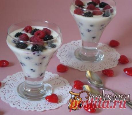 Ежевика с муссом из зефира рецепт приготовления