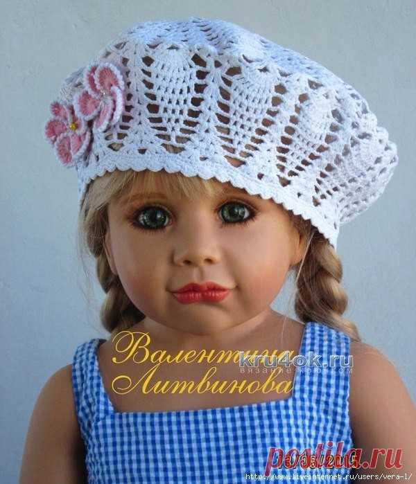 Берет крючком – работа Валентины Литвиновой