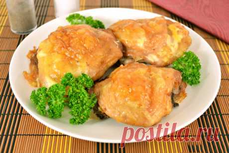 Куриные бедрышки фаршированные чесноком и сыром — Journal women