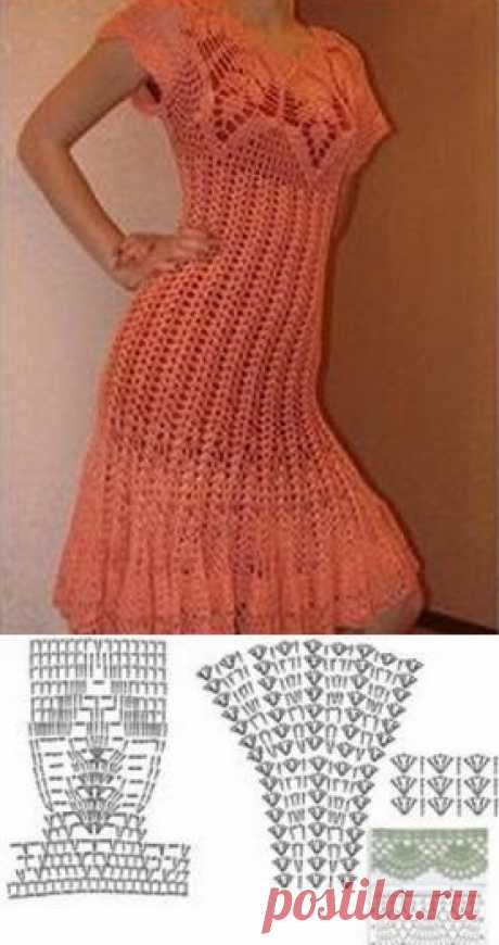 Beautiful summer dress crochet. Knitting patterns free summer things. | Все о рукоделии: схемы, мастер классы, идеи на сайте labhousehold.com