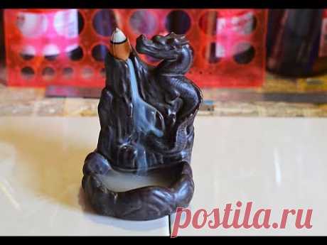 Курительница и конусное благовоние с Aliexpress.