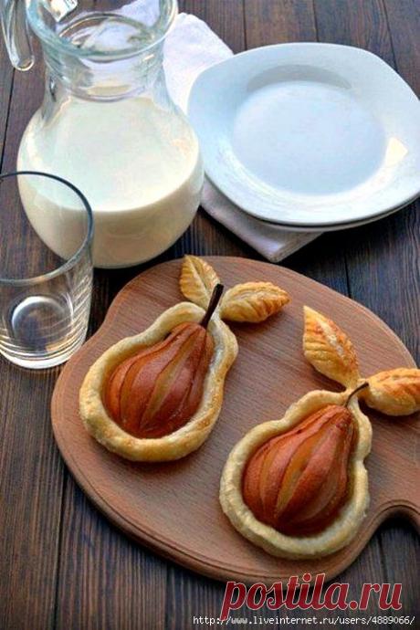 Запекаем груши в слойке