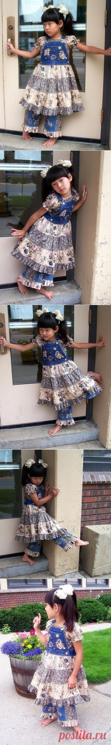 Denim Twirl Jumper and Embellished Jeans от mamaslittletreasures