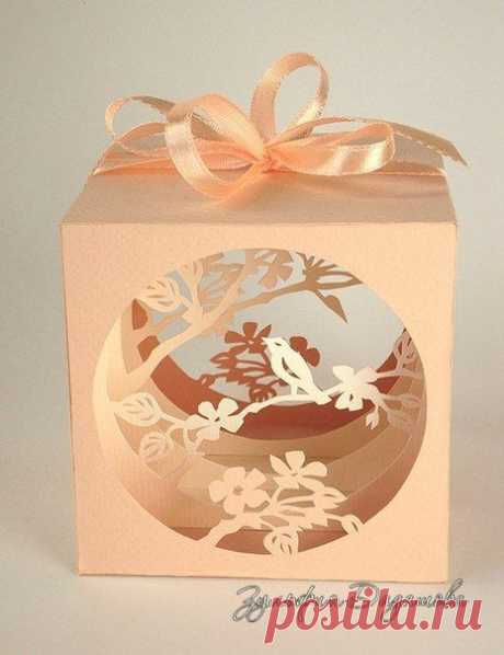 Бумажный куб-туннель &quot;Подсолнухи&quot; | Умелые ручки