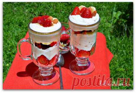 Десерт из рикотты и клубники — Привет, Кухонька! Пошаговые рецепты с фотографиями