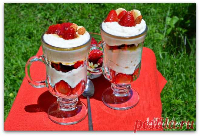 Десерт из рикотты и клубники — Привет, Кухонька! Пошаговые рецепты с фотографиями