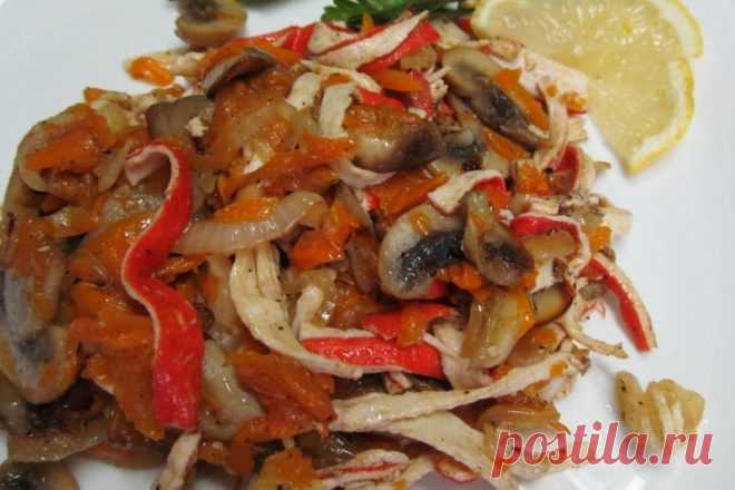 Оригинальный салат «Необыкновенный» с грибами, рецепт с фото — Вкусо.ру