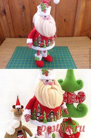 Шьём деда Мороза из флиса, МК