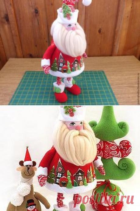 Шьём деда Мороза из флиса, МК