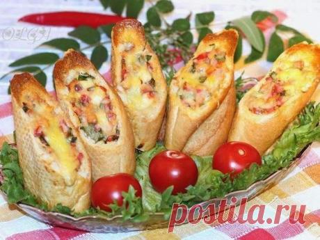 Лучшие кулинарные рецепты: Хлебные стаканчики из багета