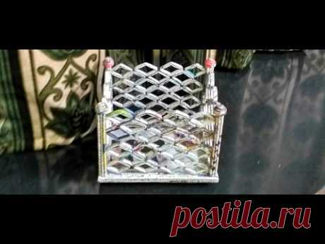 How to make a newspaper basket