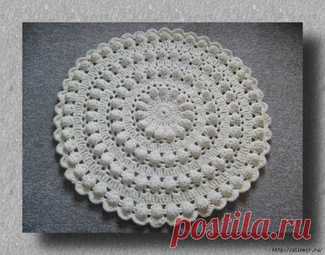 Своими руками. Коврик, вязанный крючком