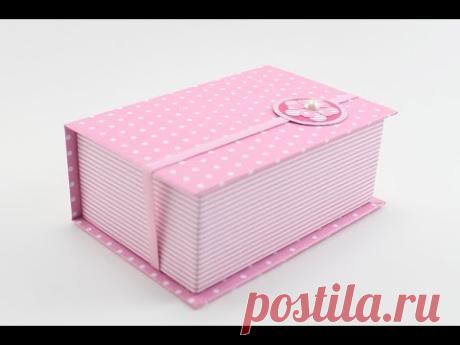 Caixa Livro - Forração em Papel - Cartonagem