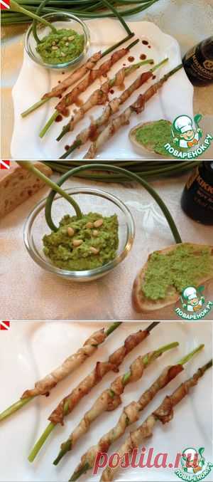 Необычные шашлычки и соус "песто" к мясу - кулинарный рецепт